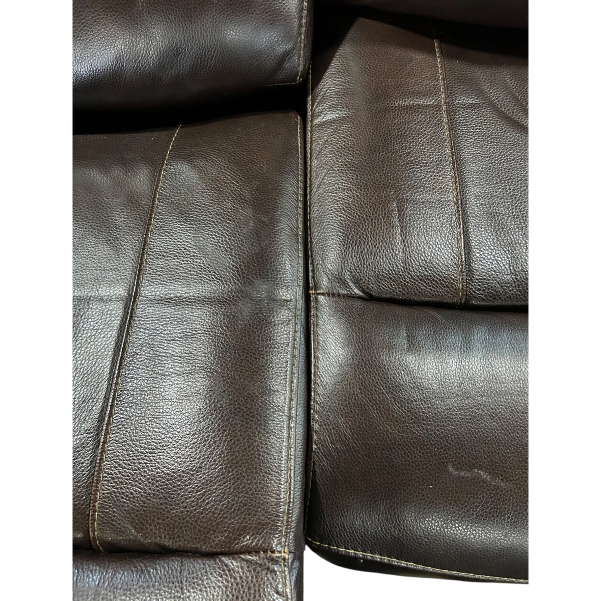 Simon Li Ridgewin Leather Power Reclining Sofa with Power Headrests, Brown