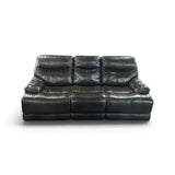 Simon Li Ridgewin Leather Power Reclining Sofa with Power Headrests, Brown