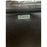 Simon Li Ridgewin Leather Power Reclining Sofa with Power Headrests, Brown