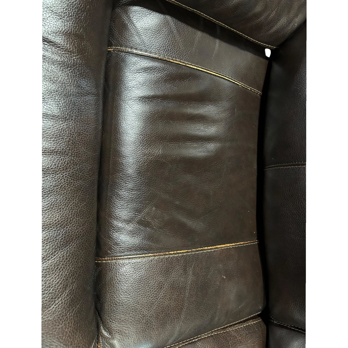 Simon Li Ridgewin Leather Power Reclining Loveseat with Power Headrests, Brown