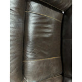 Simon Li Ridgewin Leather Power Reclining Loveseat with Power Headrests, Brown