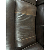 Simon Li Ridgewin Leather Power Reclining Loveseat with Power Headrests, Brown