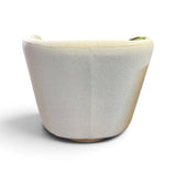 Henredon Murphy Swivel Boucle Chair, Cream