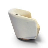 Henredon Murphy Swivel Boucle Chair, Cream