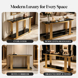 Console Table With Double Tier Storage