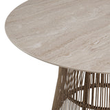 Alesso - 5 Piece Standard Height Dining Set (Round Table And Four Chairs) - Brown
