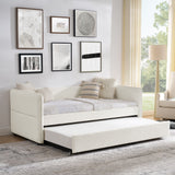 Upholstered Daybed With Pop Up Trundle