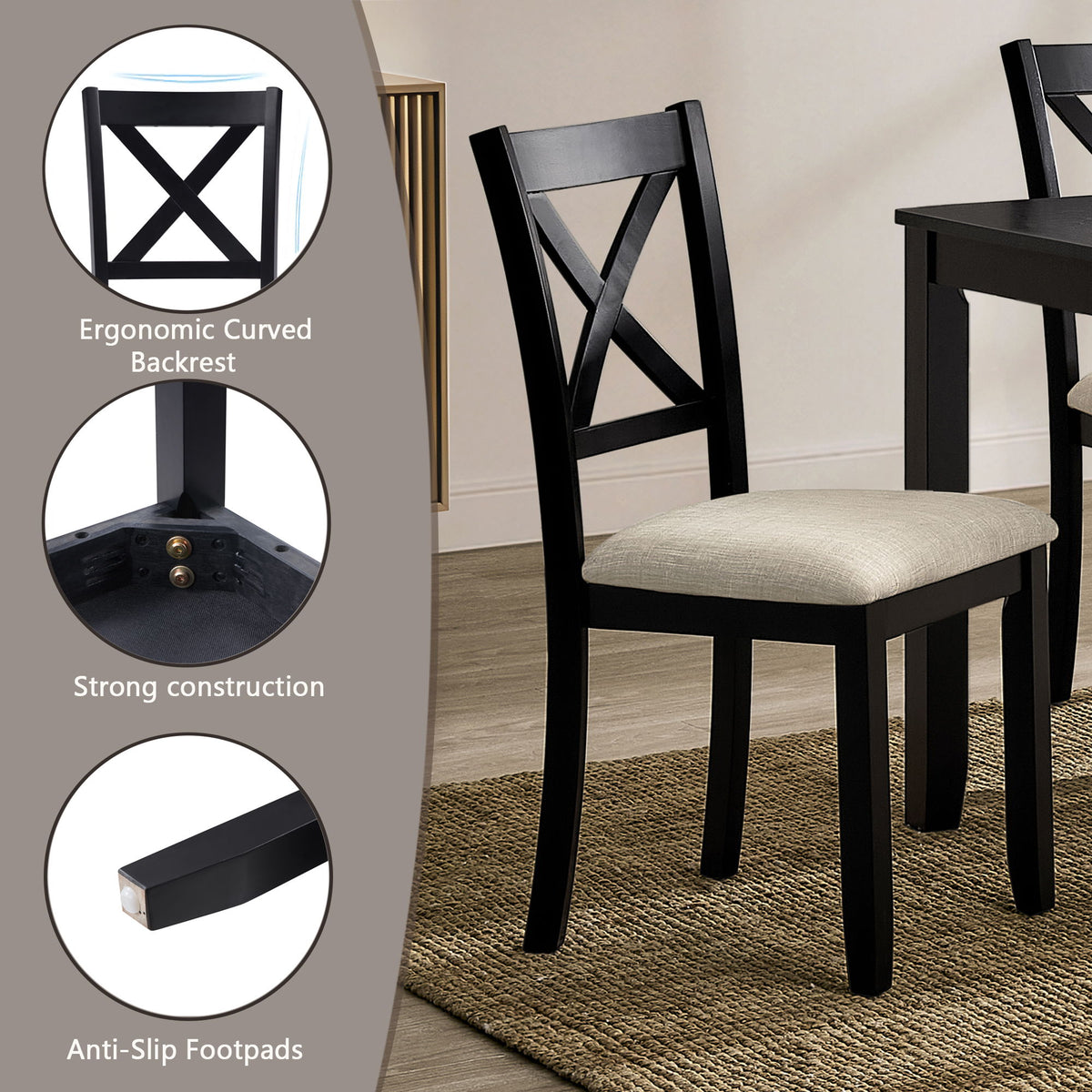 Kitchen Dining Set, Rectangular Dining Table