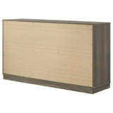 Edmondson - 9 Drawer Dresser With Hidden Jewelry Tray - Natural / Gray