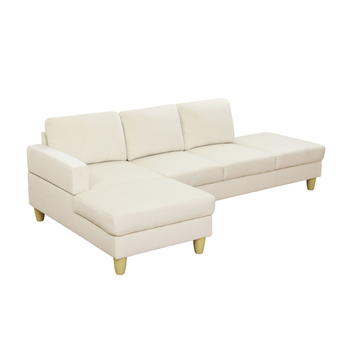 L - Shaped Sectional Sofa With Chaise & Ottoman
