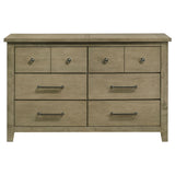 Pelton - 6 Drawer Dresser - Oak