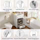 Bathroom Vanity With Sink, Drawer & Soft Closing Door