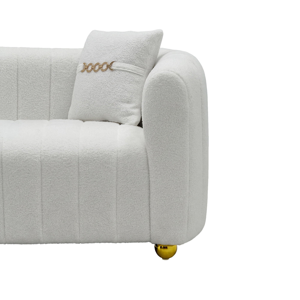Sofa With Accents And Removable Cushions