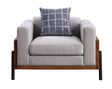 Pelton - Chair With 1 Toss Pillows - Walnut - Arm Chairs - Alpine Outlets