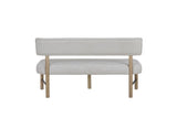 Pagosa - Upholstered Bench - English Knotty Oak / Gray