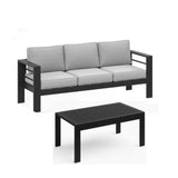 Outdoor Patio Set, All-Weather With Thick Cushions