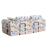 Convertible Sleeper Sofa Bed, Foldable Multi Functional Couch For Living Room - White