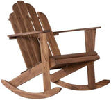 Linon Adirondack Brown Wooden Outdoor Chair