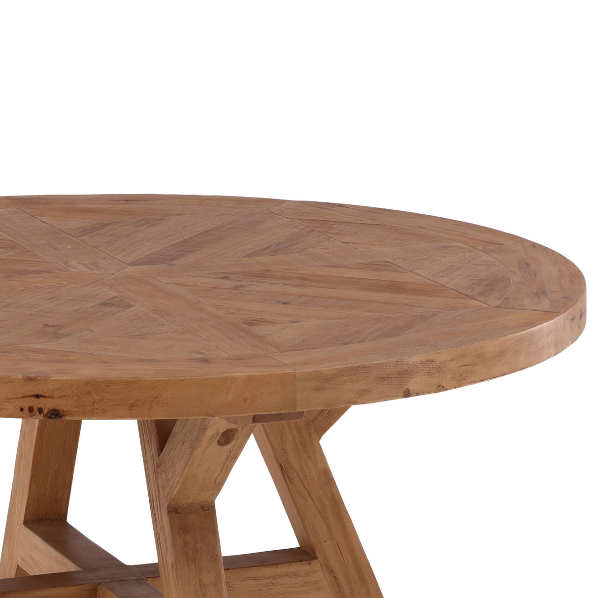 Ella - Round Dining Table - Light Brown