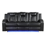 Benz - Power Recliner Set With LED Lighting And USB Charging