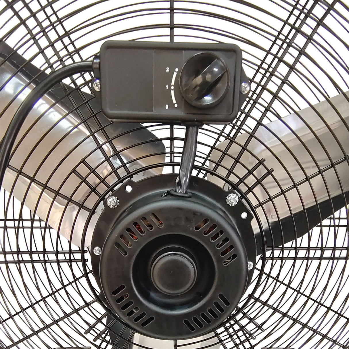 Drum Fan With Pure Copper Wiring Motor And Blades - Black