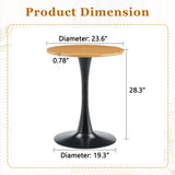 Round Dining Table With Thickened Top For Kitchen