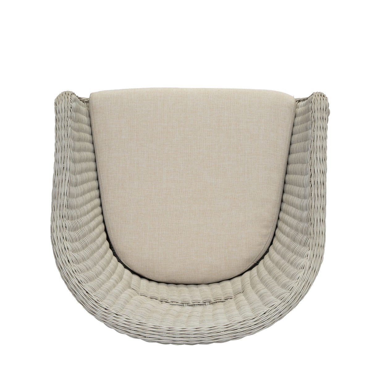 Modern Coastal Rattan Dining Chairs, (Set of 2), Solid Wood Legs - Beige