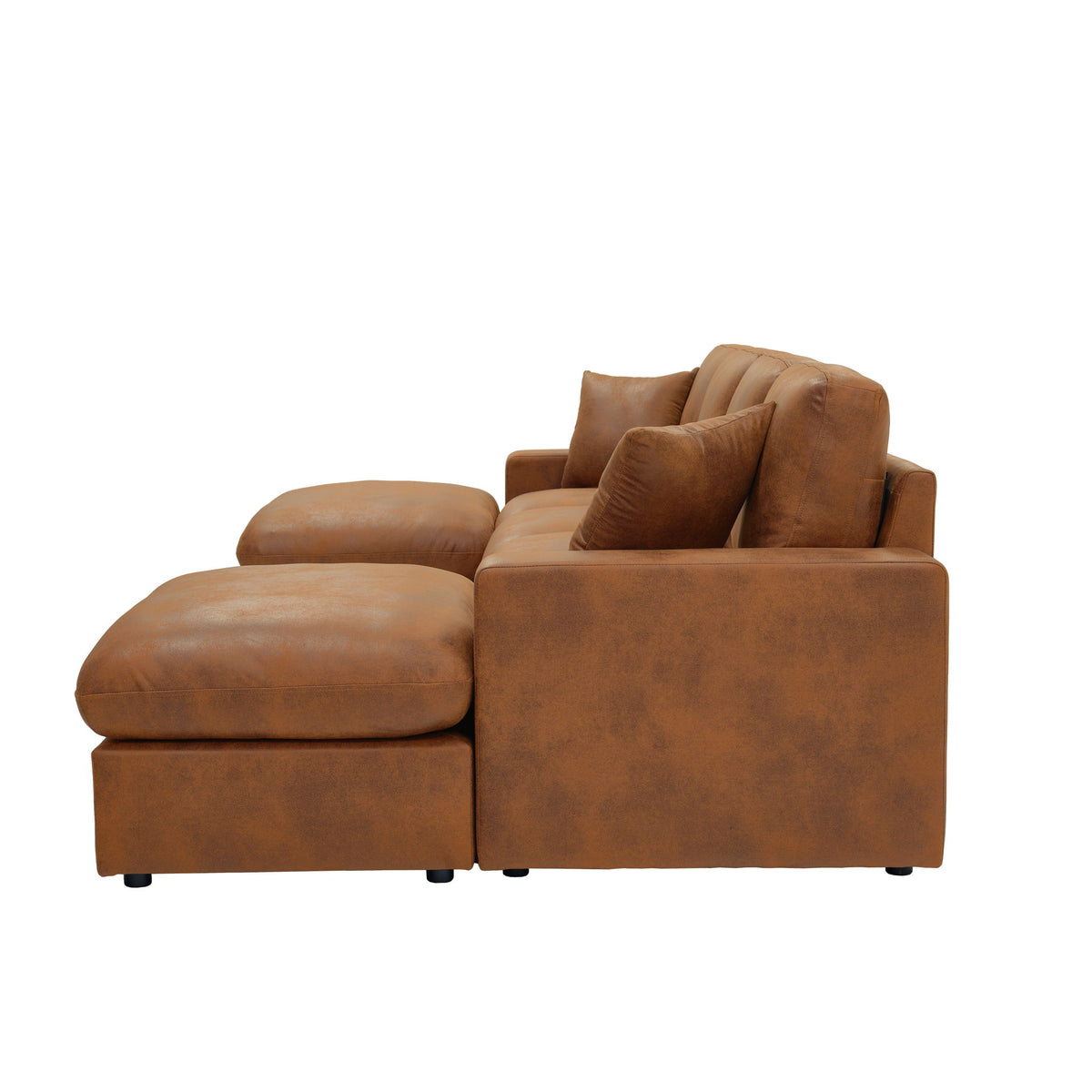 Sectional With 2 Ottomans