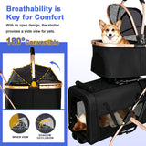 Double Pet Stroller For Dogs And Cats