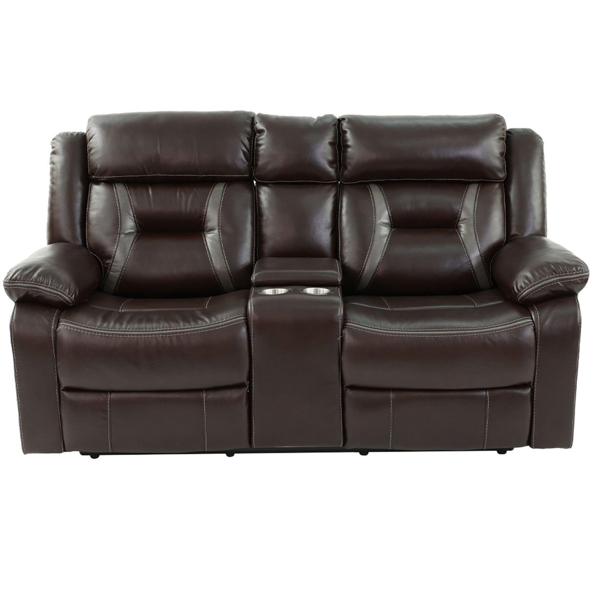 Living Room Set With Pillow Armrest And Tufted Backrest