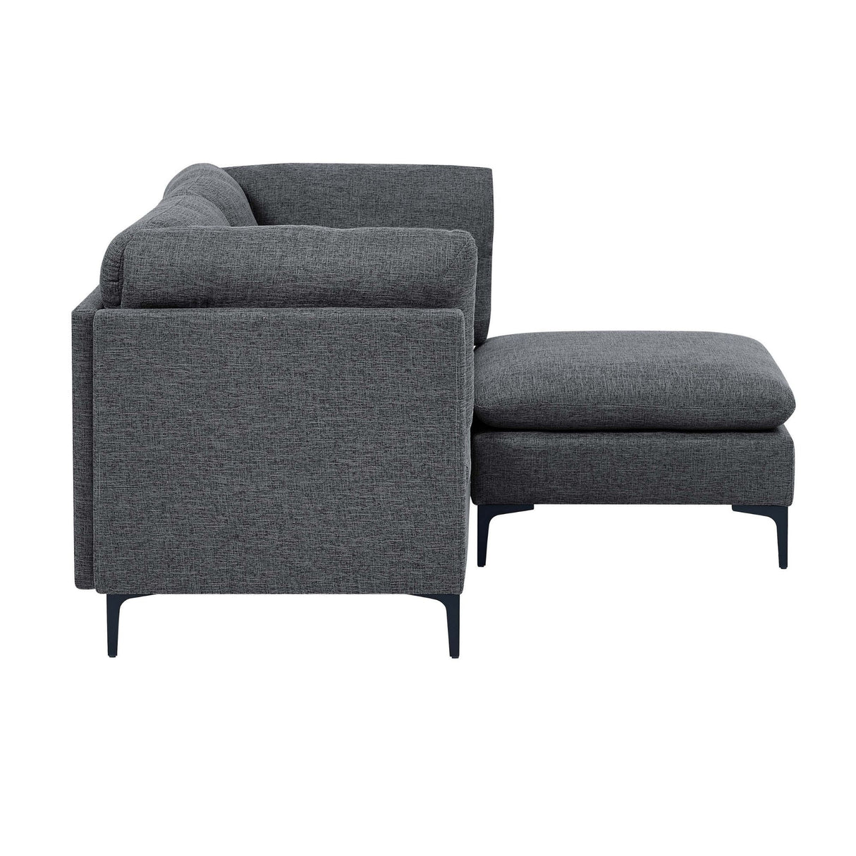 Upholstered Modular Sectional & Tall Legs