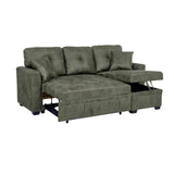 Sectional Sofa With Pull Out Bed, Reversible Chaise