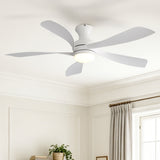 52" Ceiling Fan With 3 Color Dimmable LED Light, DC Reversible Motor, 6 Speed Settings