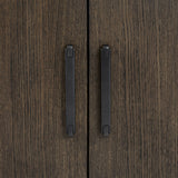 Side Server With Glass Inlay - Dark Oak
