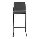 Fuji - Contemporary High Back Barstool Elegant Design