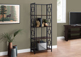 Bookshelf, Bookcase, Etagere, 4 Tier, For Office, Contemporary & Modern - Espresso - Etageres - Alpine Outlets