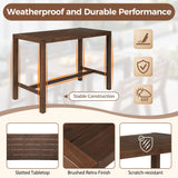 Patio Bar Set With Ergonomic Chairs