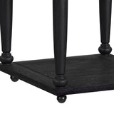 Heritage - Chopping Block Island With Casters - Oak Brown And Black