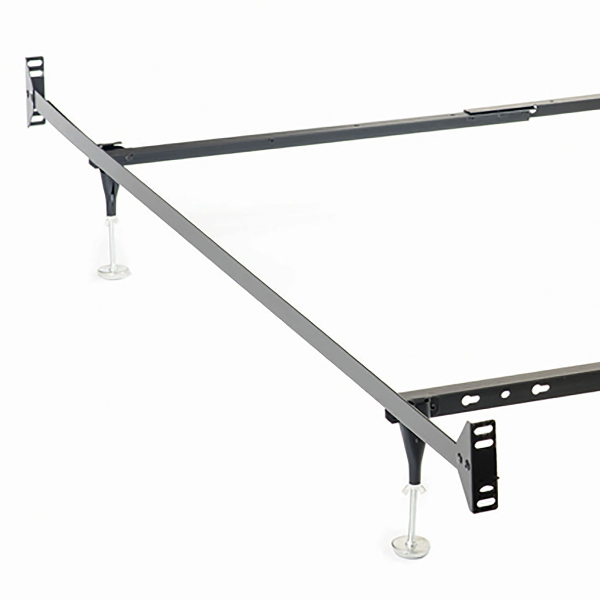 Renee - Twin / Full Bed Frame With Reinforced Center Beam And Bolt-On Construction - Black