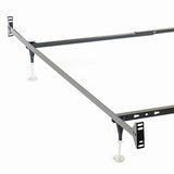 Renee - Twin / Full Bed Frame With Reinforced Center Beam And Bolt-On Construction - Black