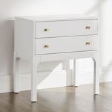 Alonso - 2 Drawer Nightstand - White