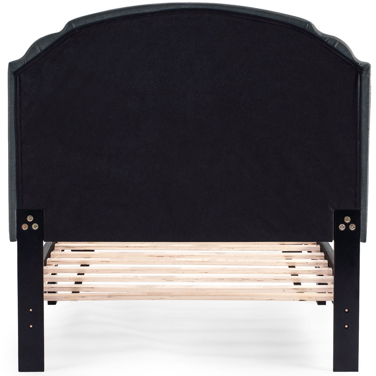 Button Tufted Bed With Nailhead Trim