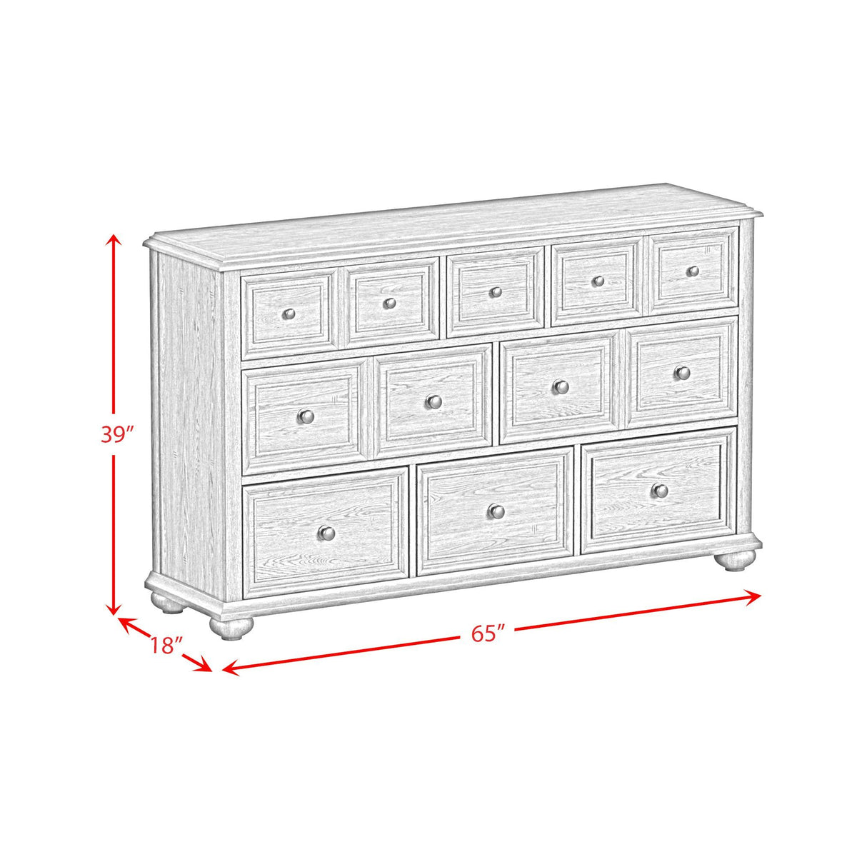 Heritage - Dresser For Bedroom