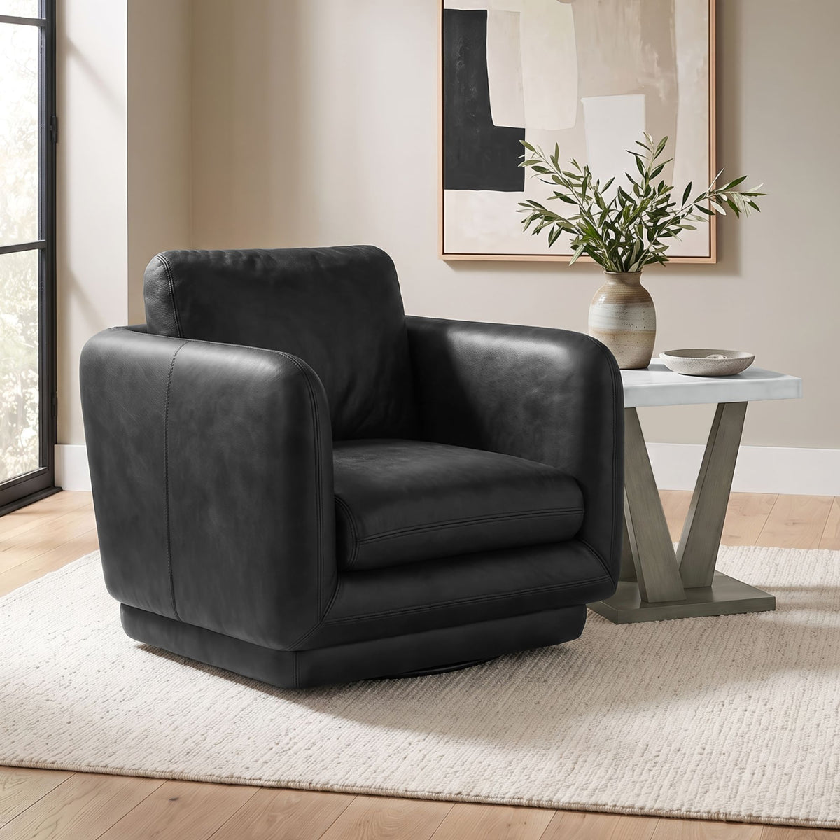 Winger - Swivel Chair - Simba Black