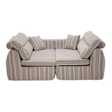 3 Seater, Couch With Throw Pillows For Living Room