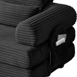 Convertible Sleeper Sofa With & Side Storage Pocket, Foldable Upholstered Couch For Living Room