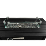 Propane Fire Pit Table With Cover - Black