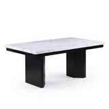 2 Tone Dining Table Set With Upholstered Side Chairs