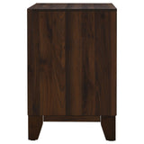 Anza - 2 Drawer Nightstand Bedside Table With Smooth Storage - Walnut