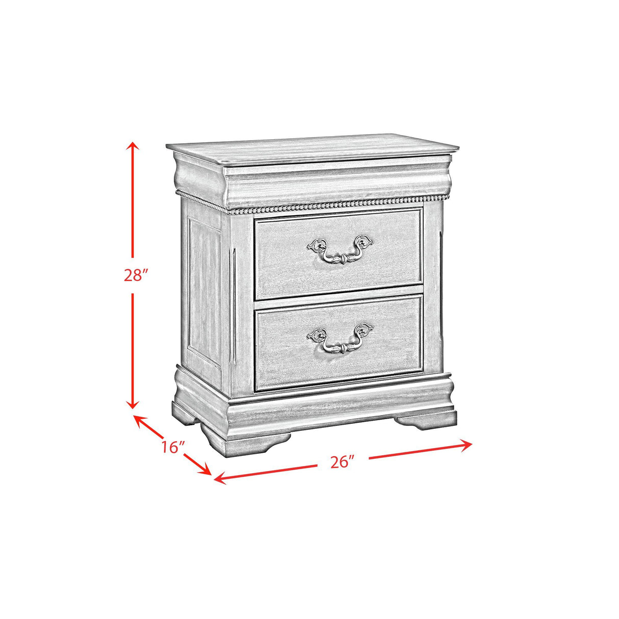 Northridge - 2-Drawer Nightstand - Cherry